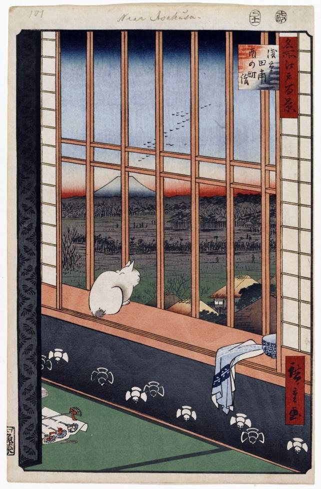 Torinomati Pelerinaj pe câmpurile Asakusei   Ando Hiroshige