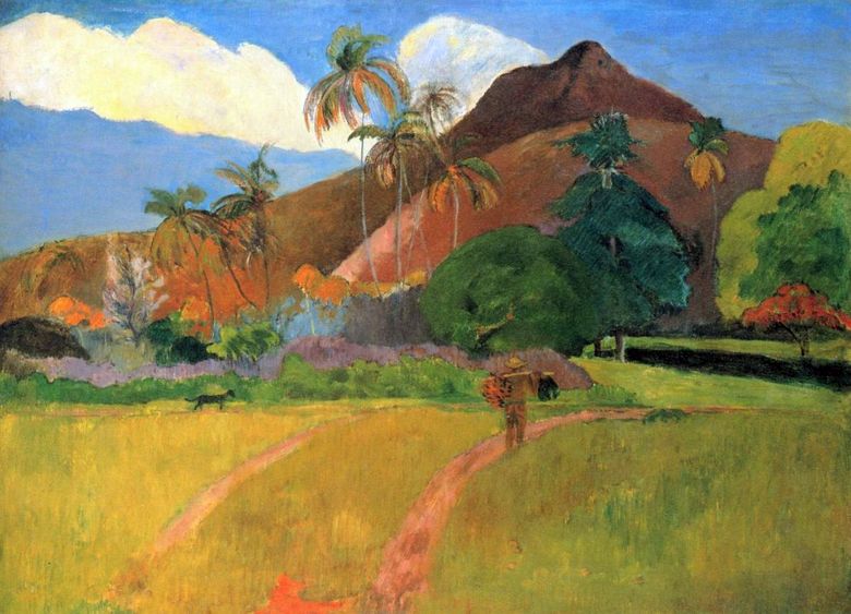 Munții din Tahiti   Paul Gauguin