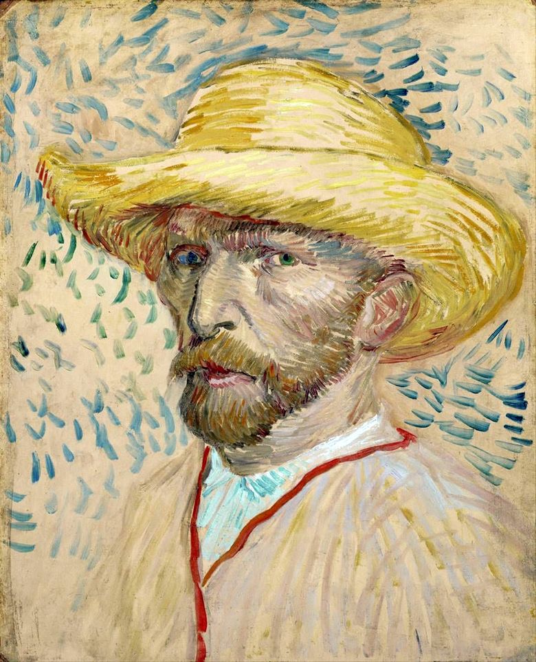 Autoportret într o pălărie de paie II   Vincent Van Gogh