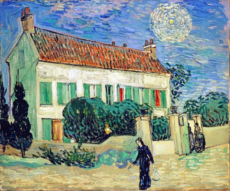 Casa Albă noaptea   Vincent Van Gogh