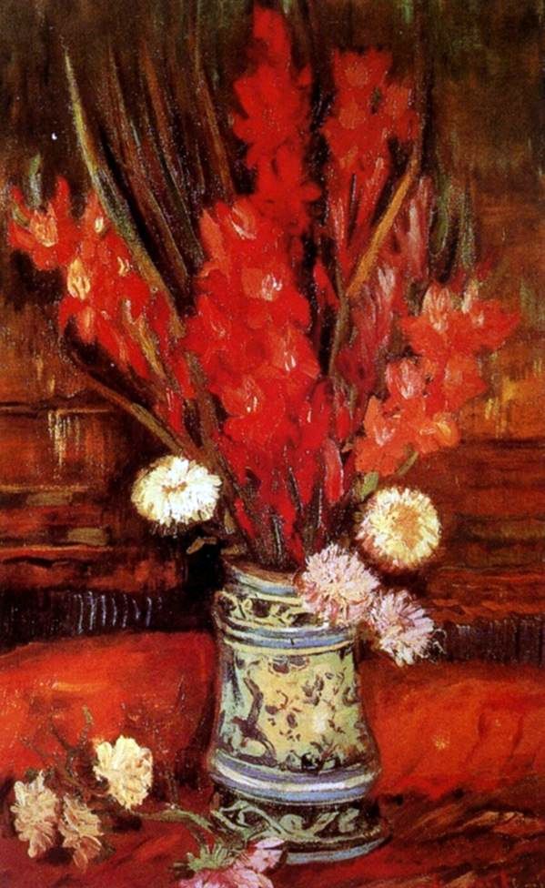 Vază cu Gladioli roșii II   Vincent Van Gogh