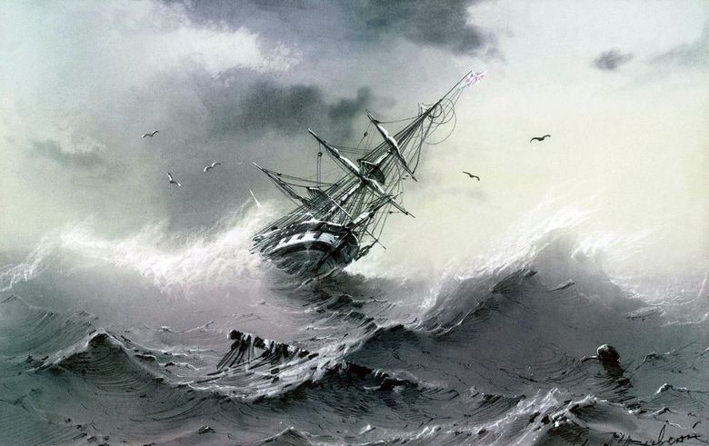 Nava de scufundare   Ivan Aivazovsky