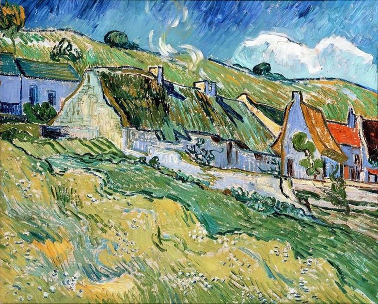 Case de acoperiș cu paie   Vincent Van Gogh