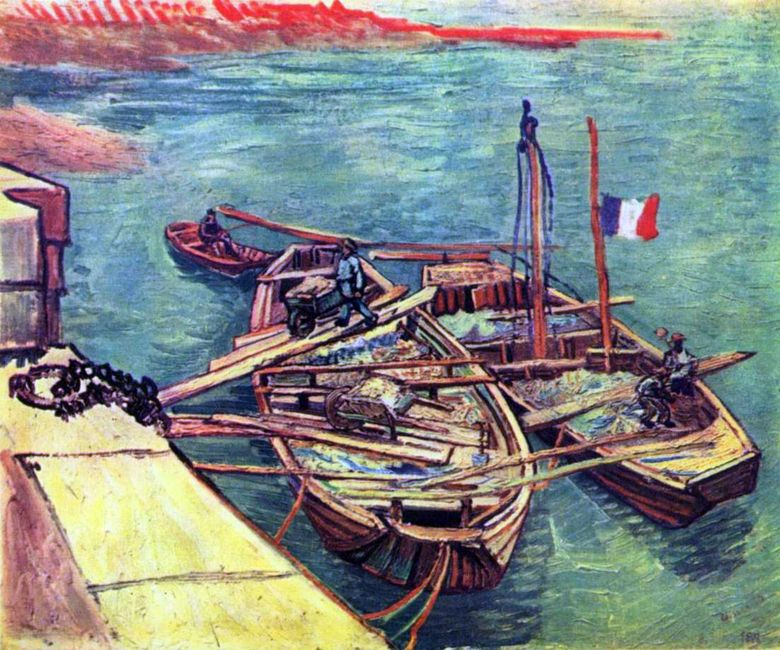 Barci cu nisip la Pier   Vincent Van Gogh