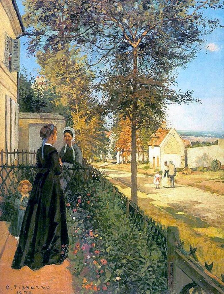 Luvesenn. The Road to Versailles (Drumul de la Versailles la Luvesienne)   Camille Pissarro