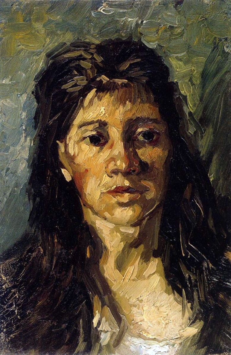 Portretul unei femei cu părul ei   Vincent Van Gogh