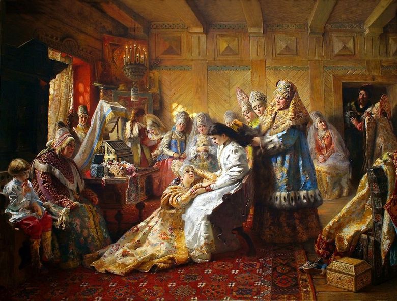 Jos pe culoar   Konstantin Makovsky