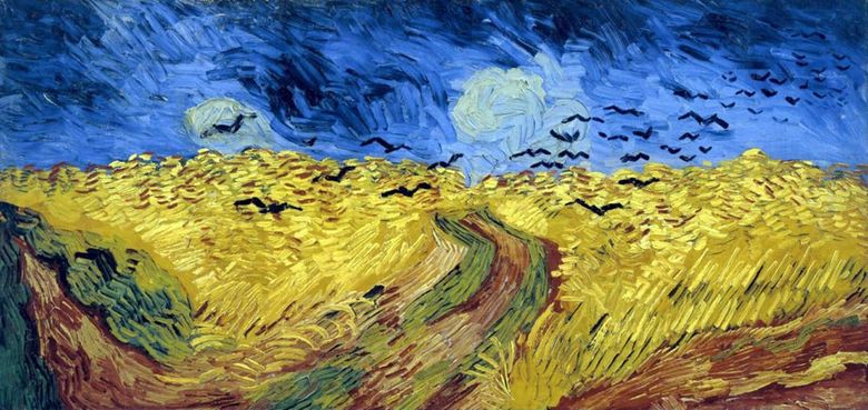 Câmpul de grâu cu corbii   Vincent Van Gogh