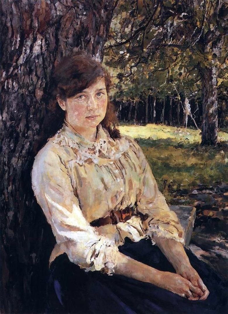 Fată luminată de soare (Portretul lui M. Ya. Simonovici)   Valentin Serov