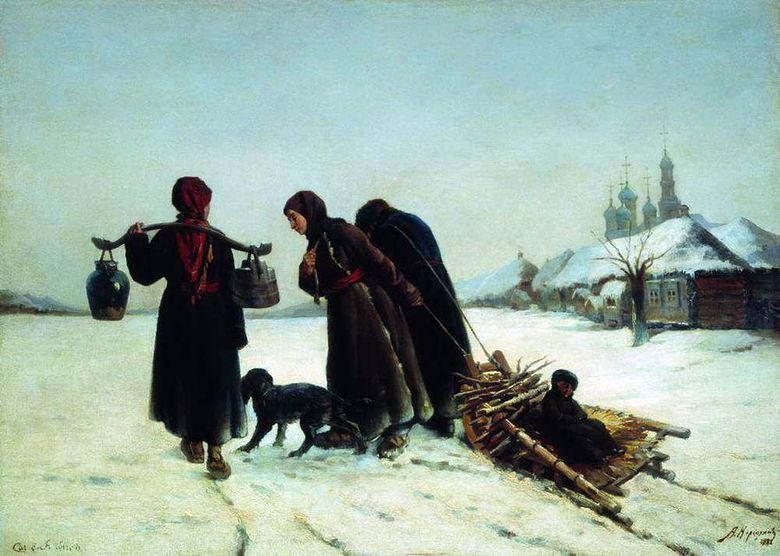 Iarna în sat   Alexey Korzukhin