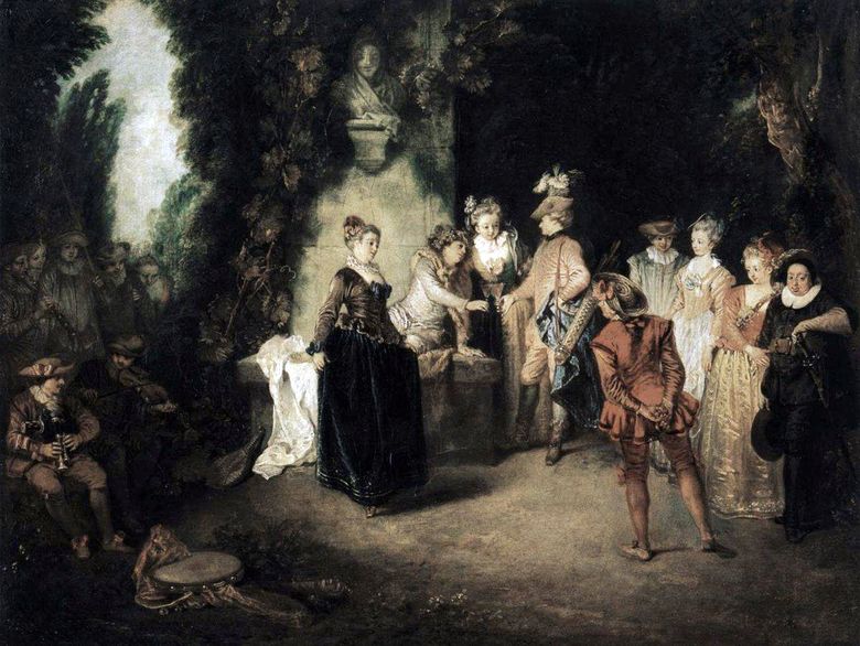 Comedie franceză   Jean Antoine Watteau