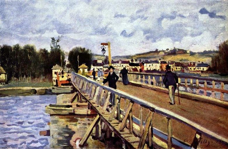 Podul din Argentei   Alfred Sisley