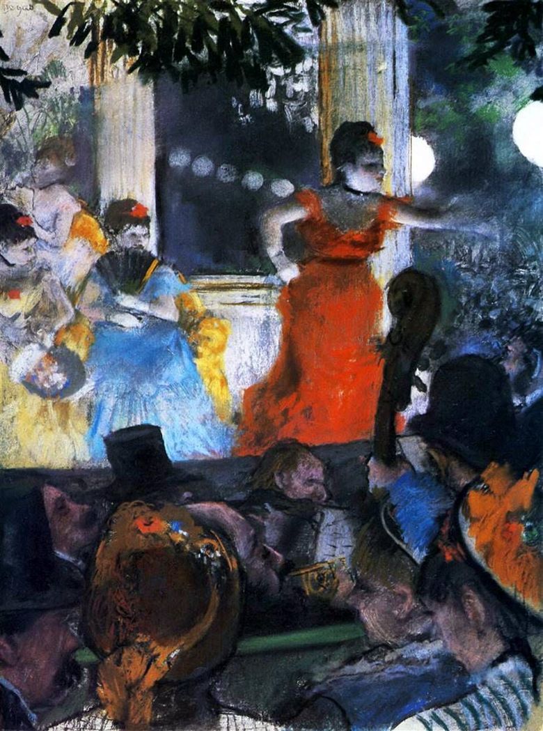 Cafesantan Ambassador (Cafe Concert la ambasador   Edgar Degas