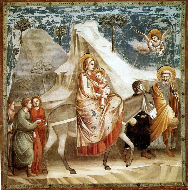 Zborul spre Egipt   Giotto di Bondone