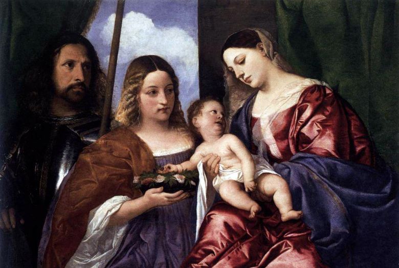 Madona și Copilul cu Sfânta Dorothea și George   Titian Vecellio