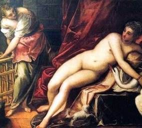 Leda și lebada   Jacopo Tintoretto