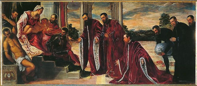 Madonna cu trei vistieri   Jacopo Tintoretto