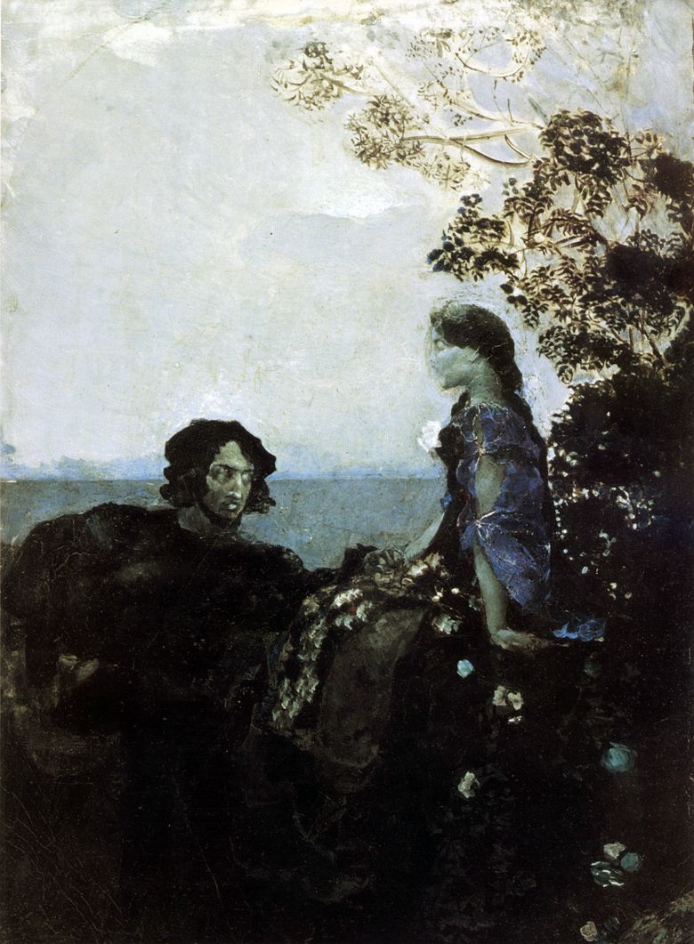 Hamlet și Ofelia   Mikhail Vrubel